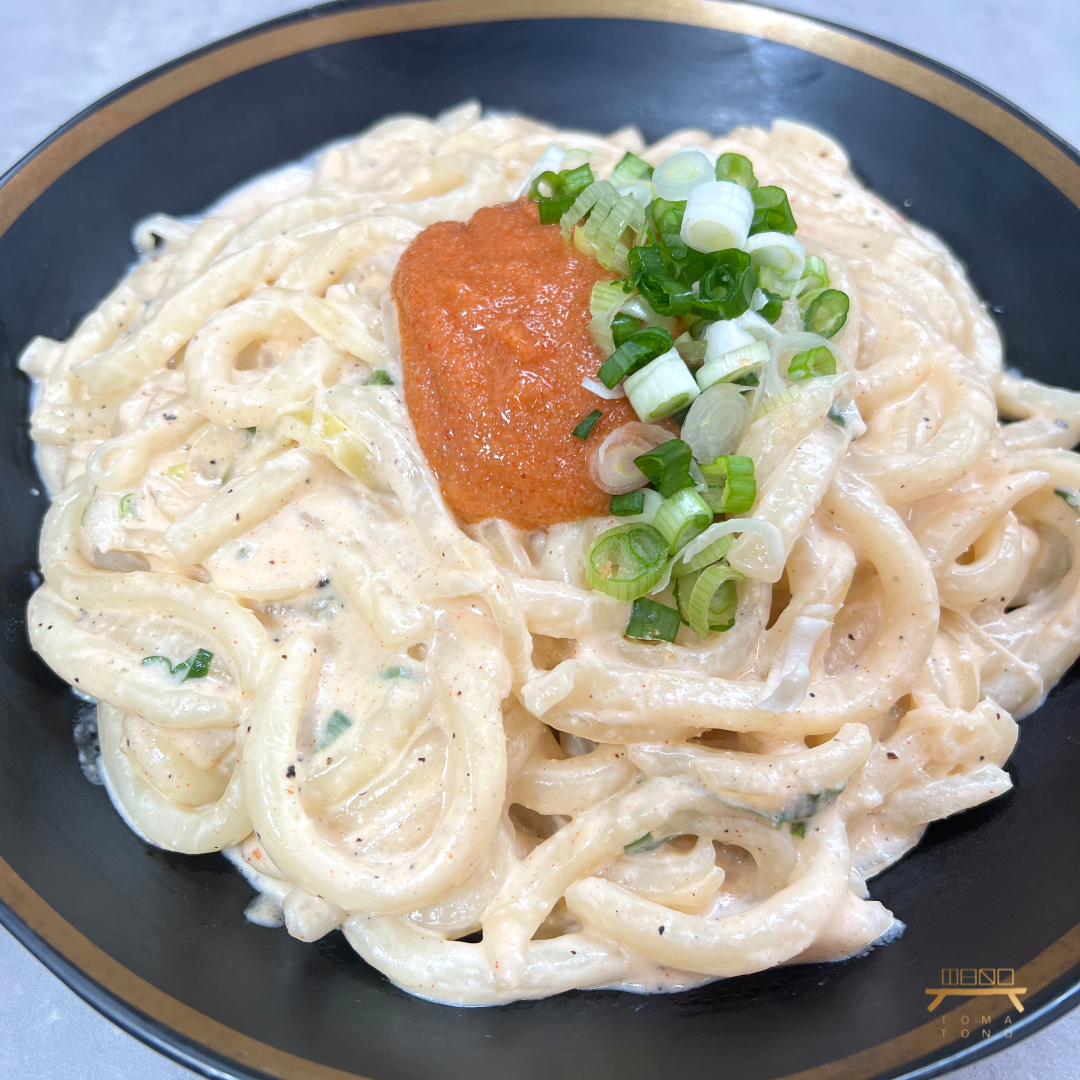 명란크림우동 조리법 Creamy Udon with Pollock Roe Recipe