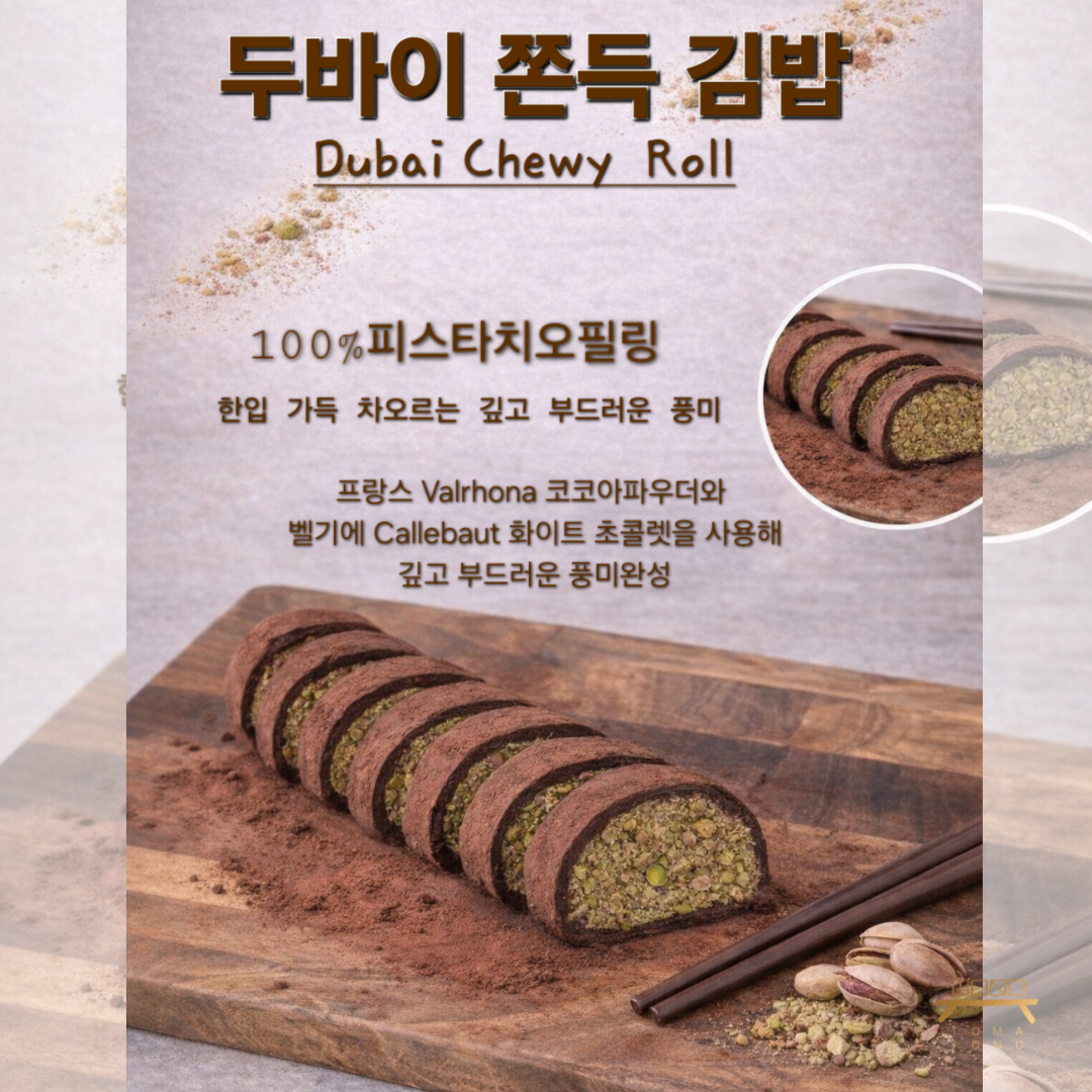 두바이 쫀득 김밥 8개 Dubai Chewy Roll 8EA