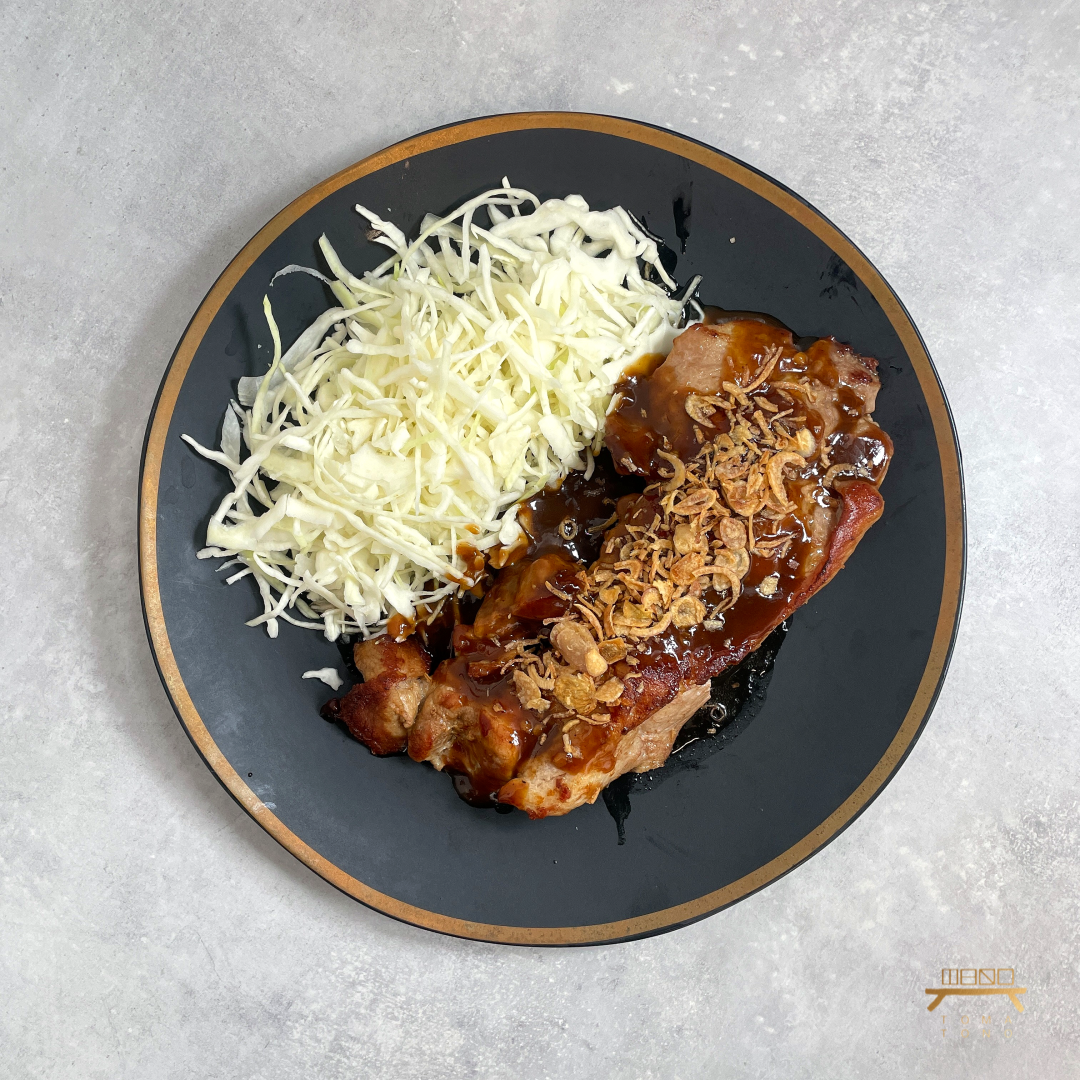 일본식 돼지목살 스테이크 Japanese Style Pork Steak