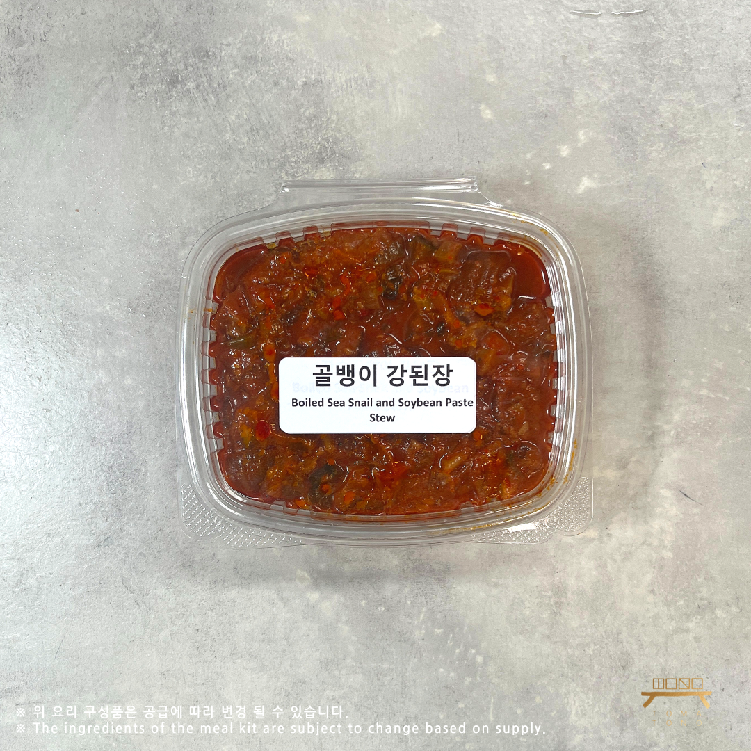 골뱅이 강된장 (완조리) 조리법 Boiled Sea Snail and Soybean Paste Stew (Cooked) Recipe