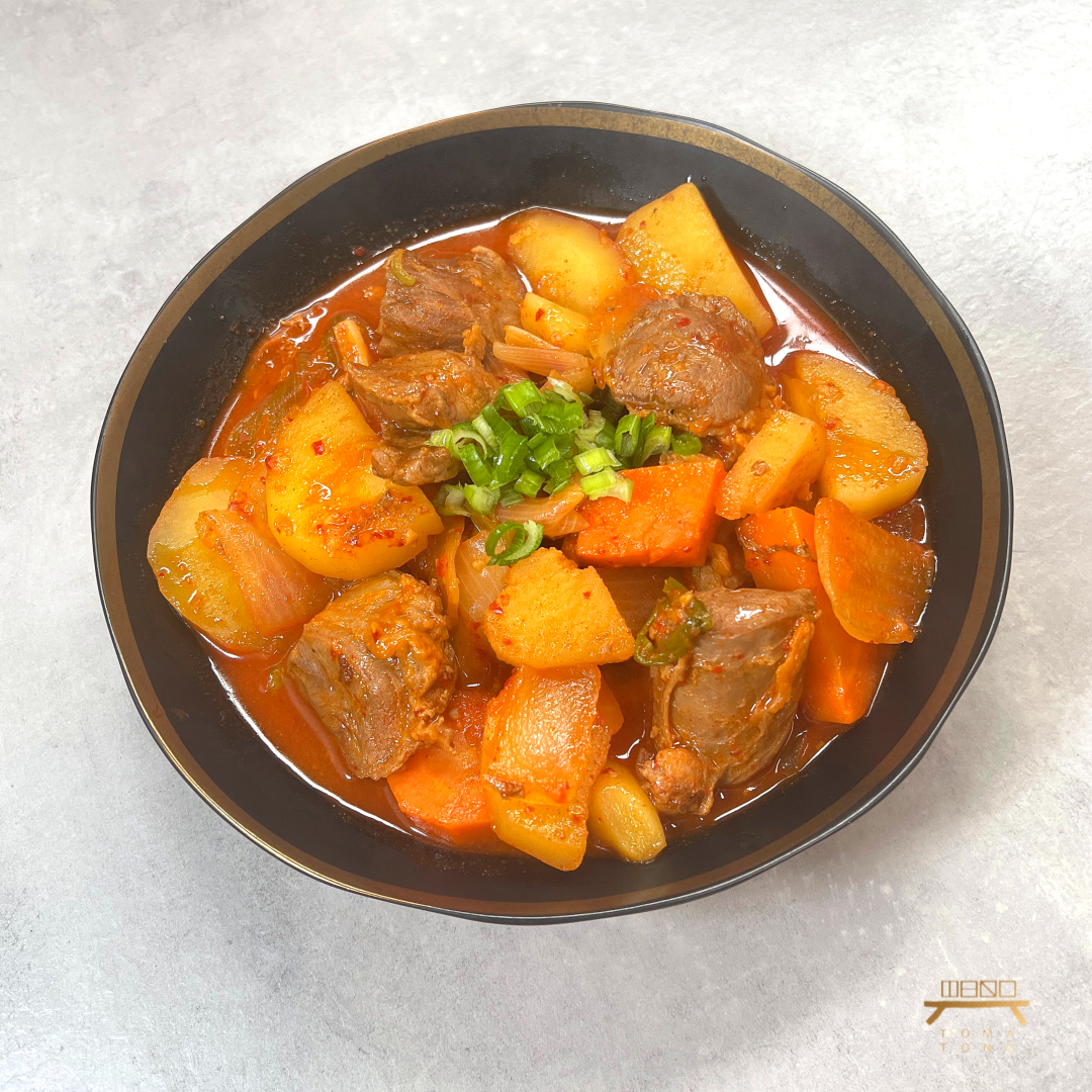 매콤 돈도리탕 조리법 Boneless Spicy Pork Stew with Potatoes Recipe