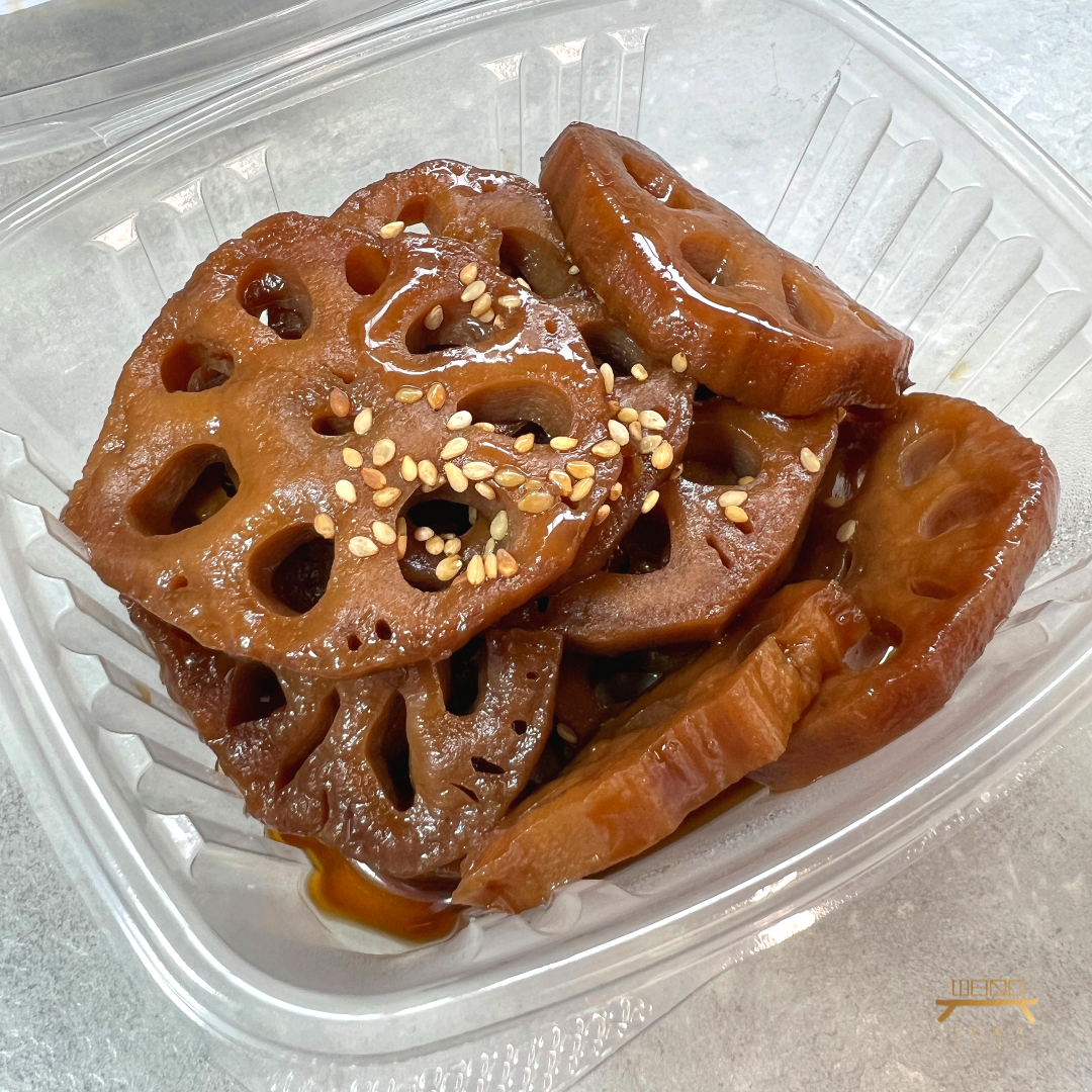 연근조림 (완조리) Soy Braised Lotus Root (Cooked)