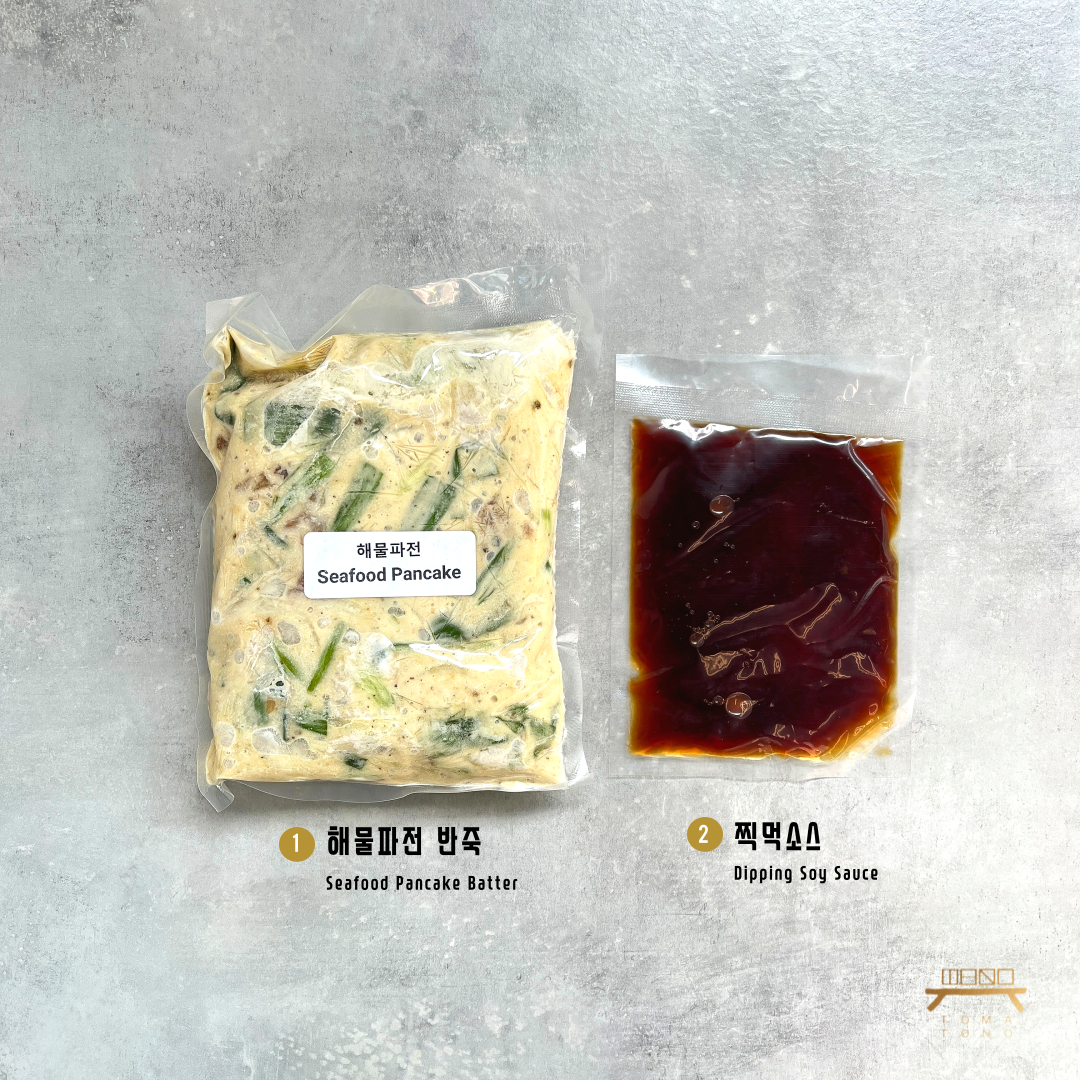 해물파전 (반죽) Seafood Pancake (Batter)