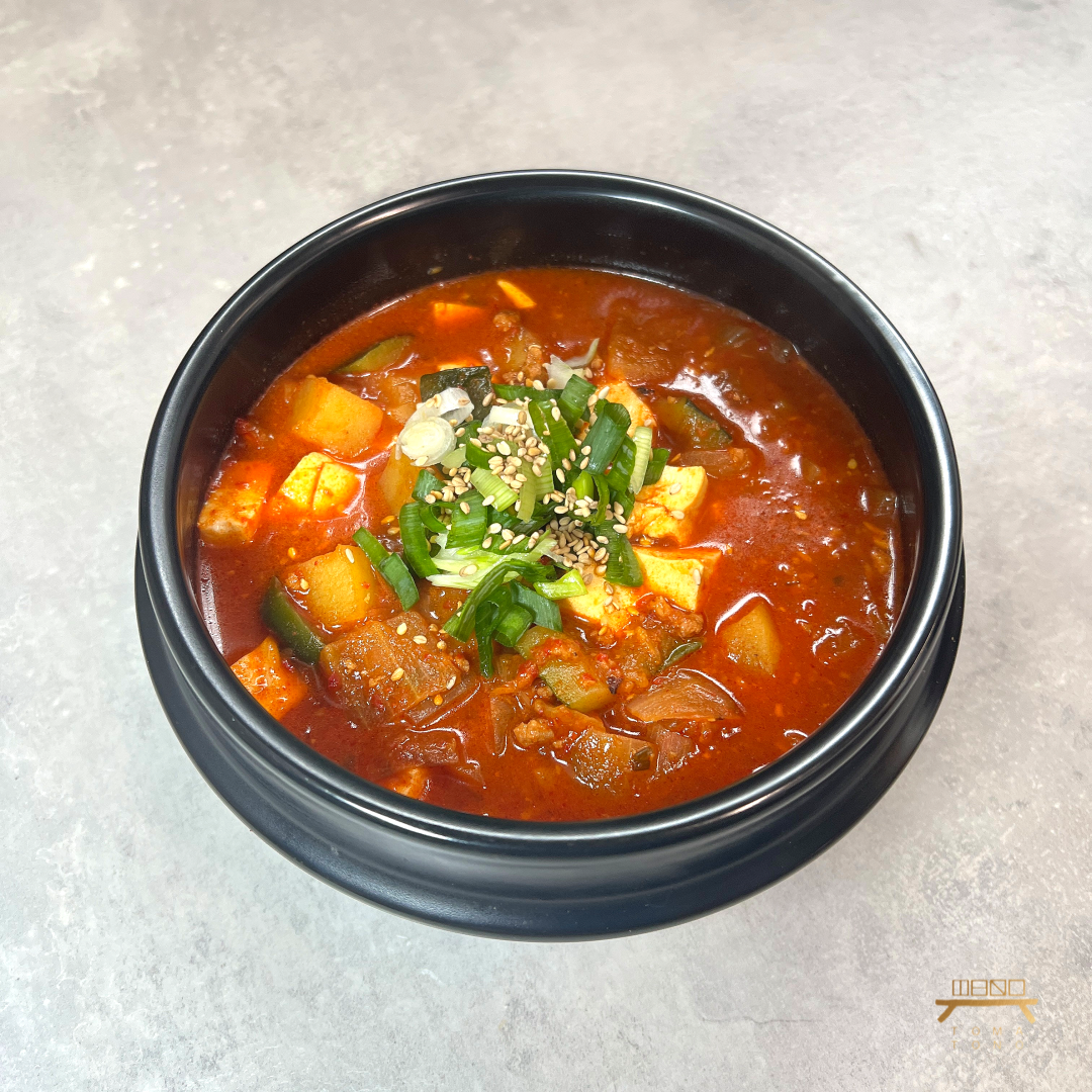 두부감자짜글이 조리법 Spicy Tofu and Potato Stew Recipe