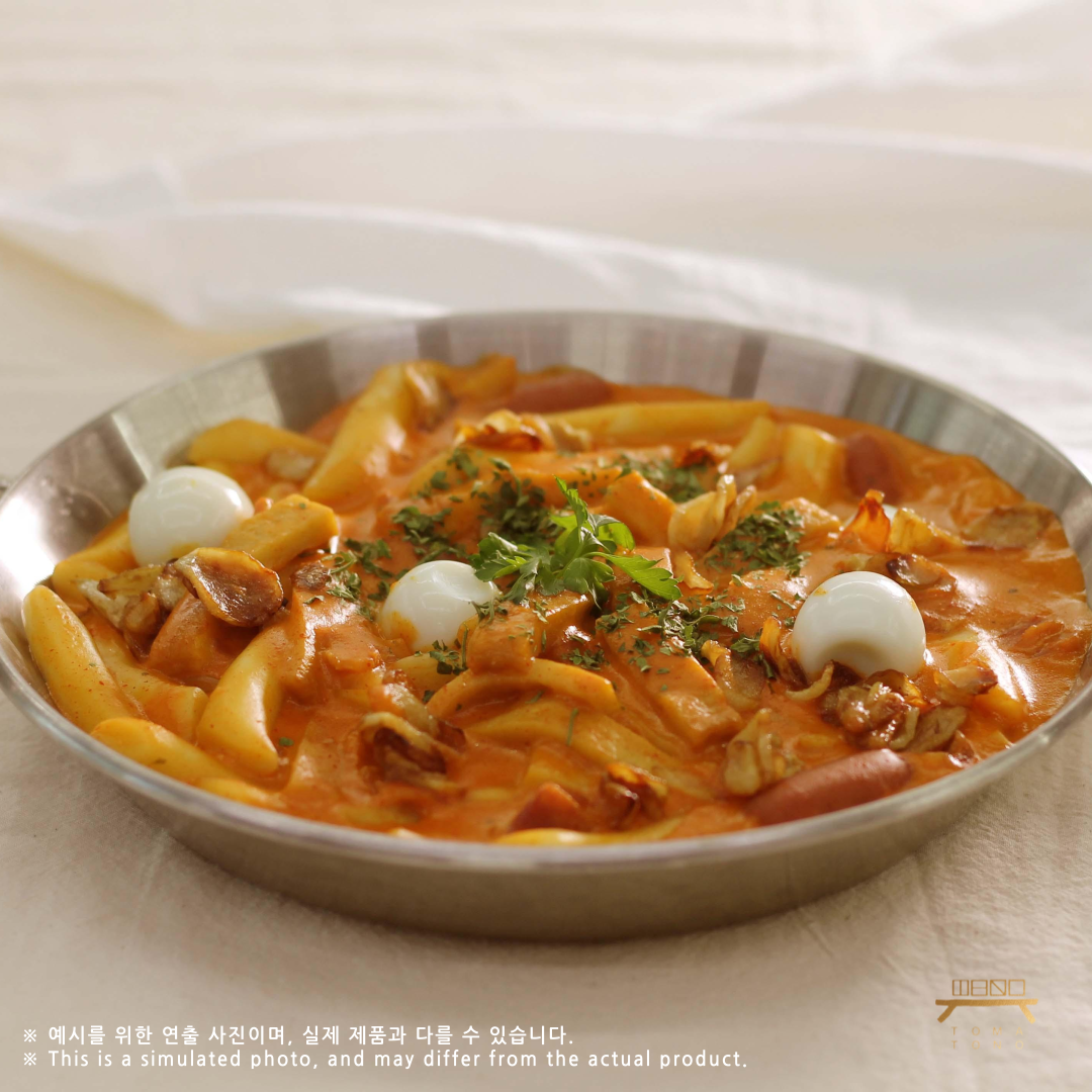 마라로제떡볶이 feat.중국납작당면 Mala Rose Rice Cake feat. Flat Glass Noodles