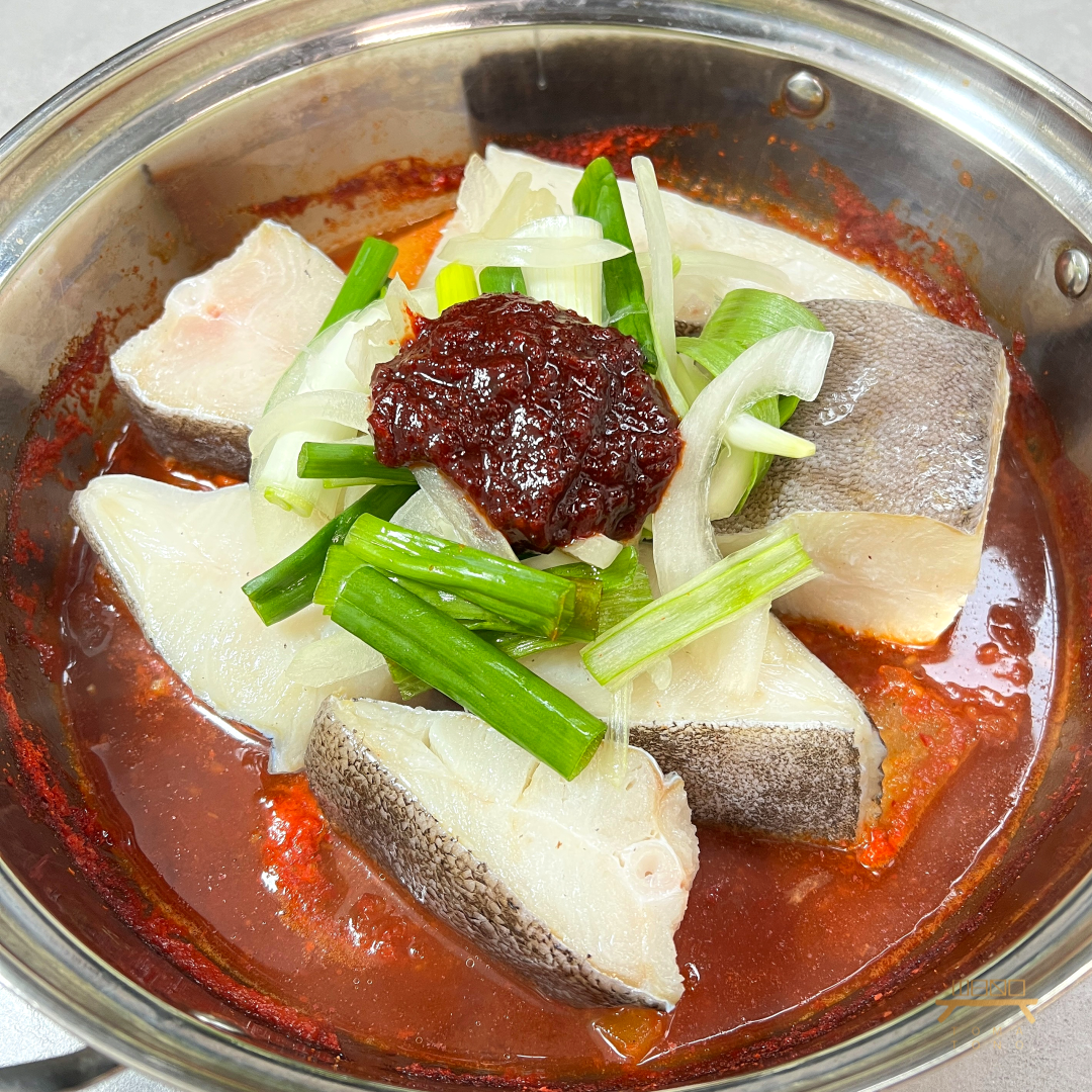 가자미조림 Braised Spicy Fluke