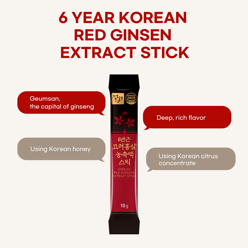 6년근 고려홍삼농축액 스틱 6year Korean Red Ginseng Extra Stick