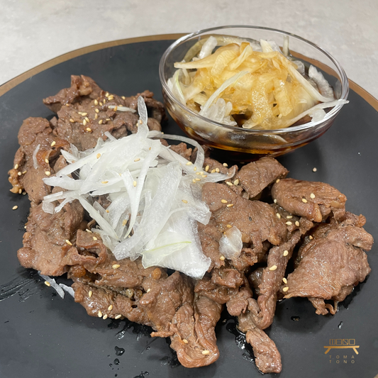 불갈비 스테이크 & 양파 초절임 조리법 Grilled Beef Steak with Onion Salad Recipe