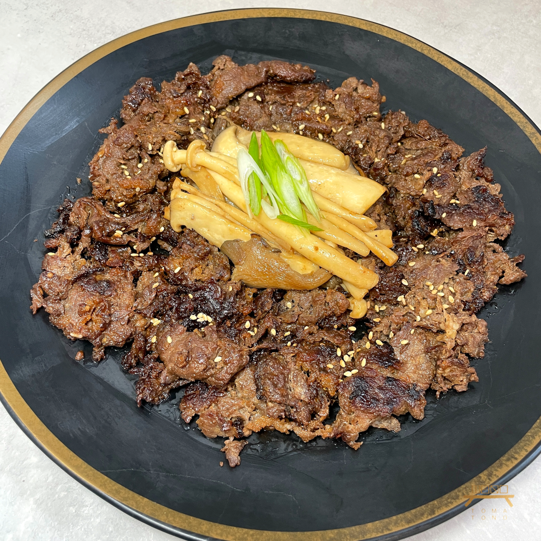 바싹 버섯 불고기 Crispy Bulgogi with Mushroom