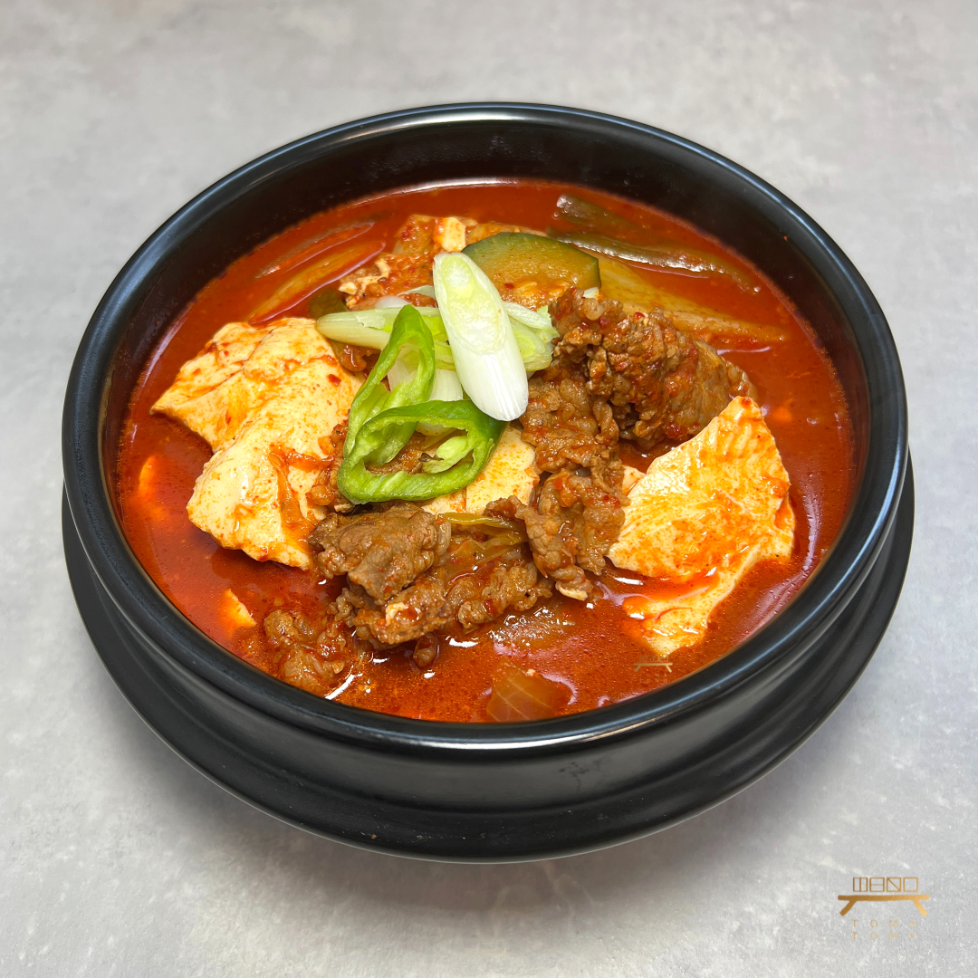 차돌박이 순두부찌개 Beef Plate Soft Tofu Stew