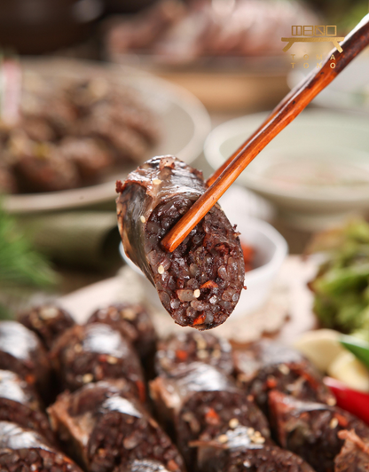 순대 (완조리) KOREAN BLOOD SAUSAGE (Cooked)