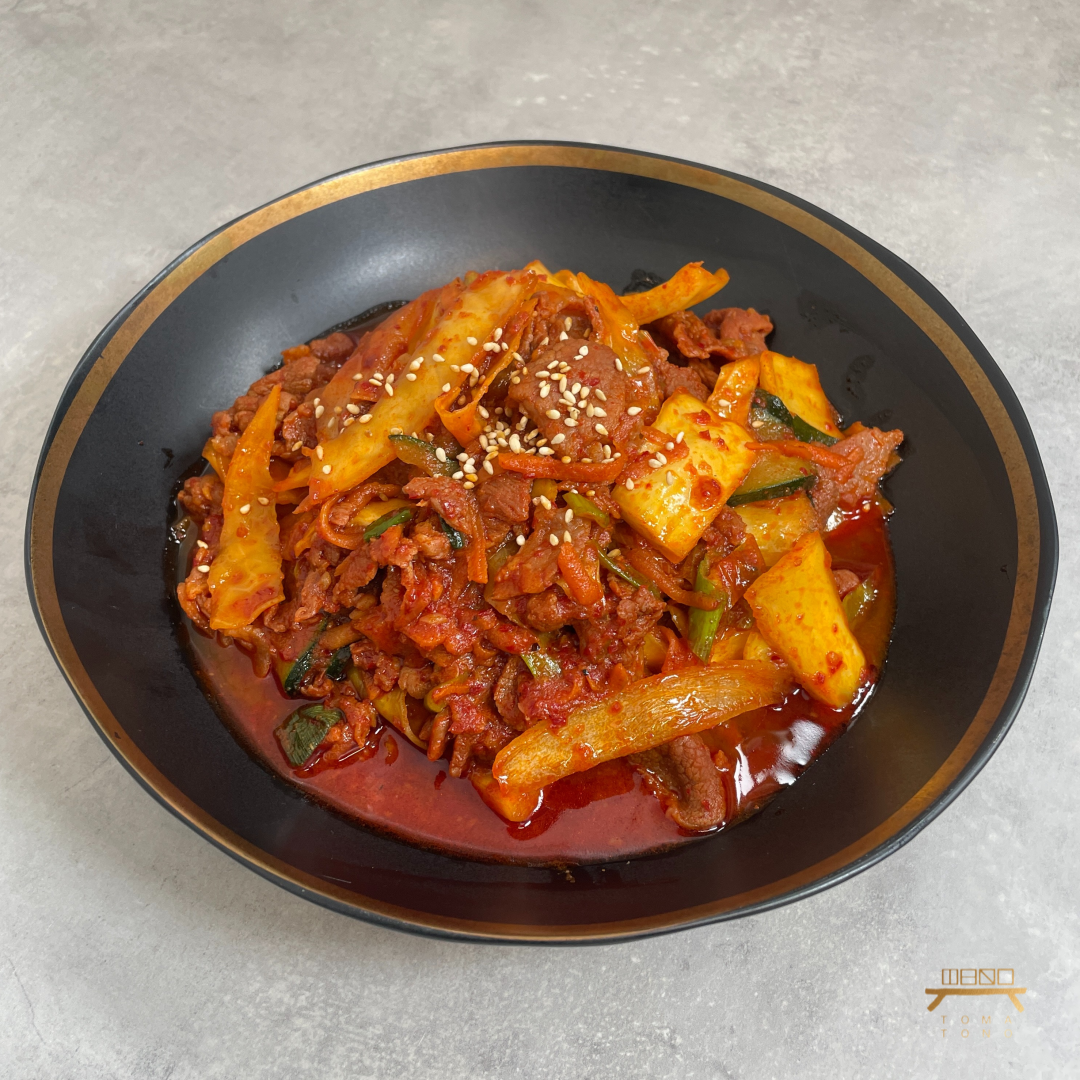 嫩滑猪肉炒菜  Stir-Fried Spicy Pork