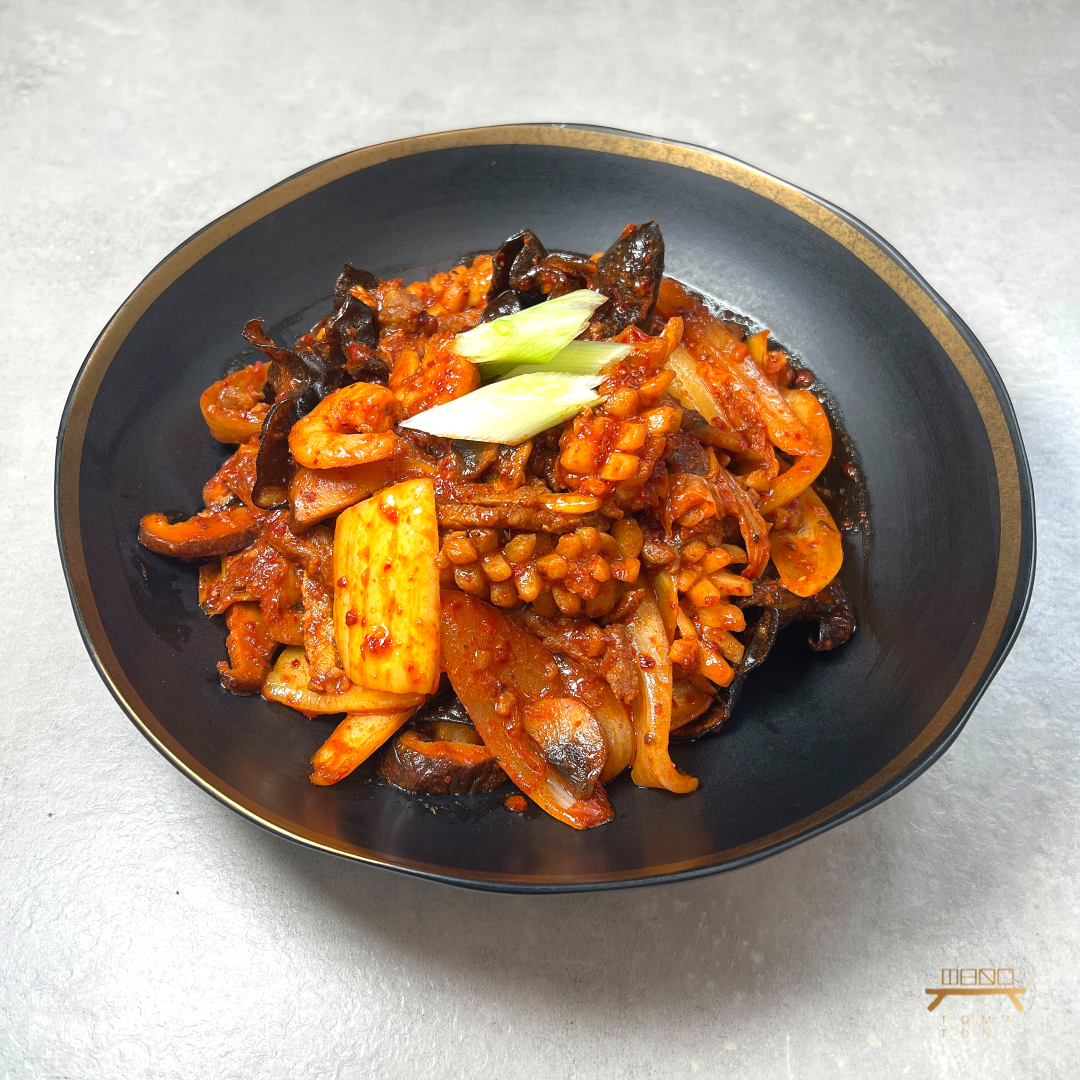 볶음짬뽕덮밥 조리법 Stir-Fried Spicy Seafood Over Rice Recipe
