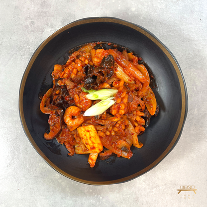 볶음짬뽕덮밥 조리법 Stir-Fried Spicy Seafood Over Rice Recipe