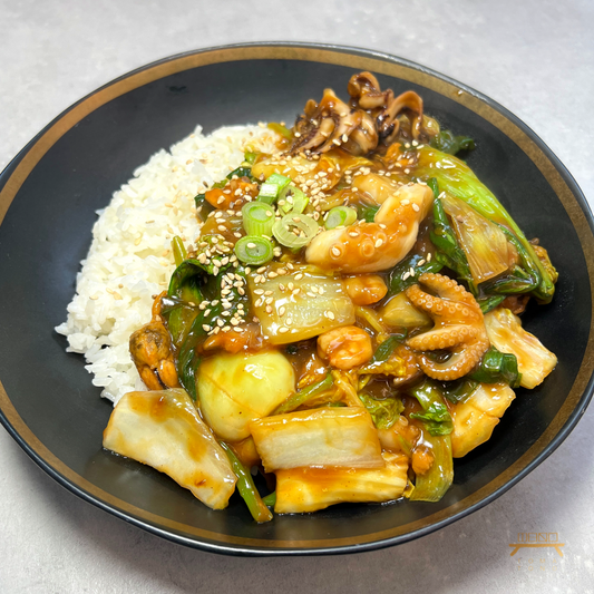 사천 해물덮밥 조리법 Szechuan Seafood Over Rice Recipe