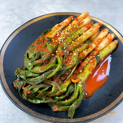 파김치 (완조리) Scallion Kimchi (Cooked)