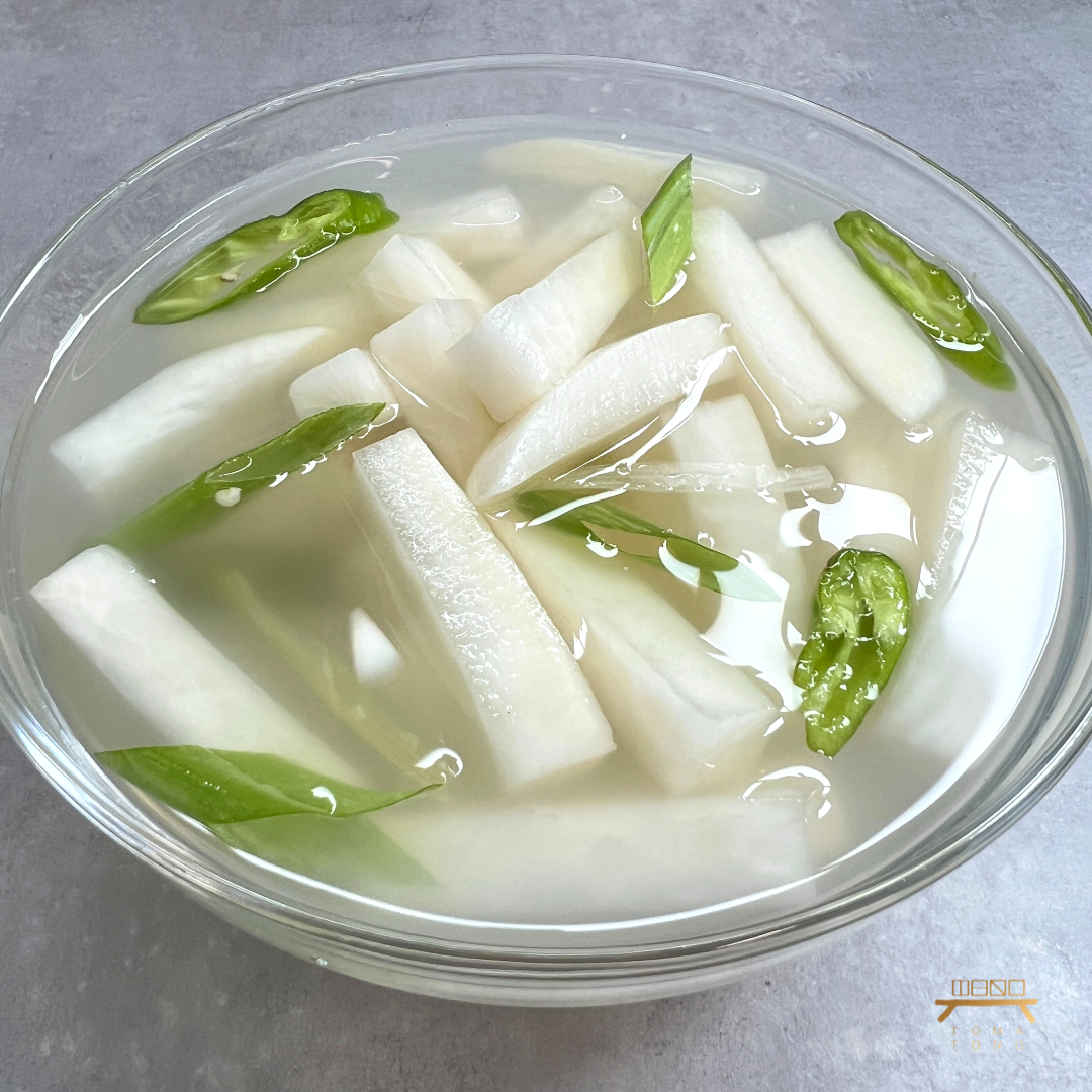 동치미 (완조리) 조리법 Radish Water Kimchi (Cooked) Recipe