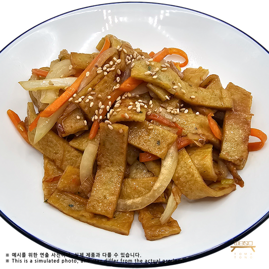 어묵채볶음(완조리) Stir-fried Sliced Fish Cakes (Cooked)