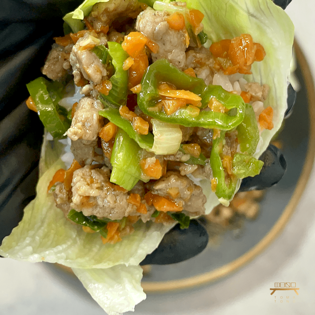 돼지고기 양상추쌈 Minced Pork with Lettuce Wraps