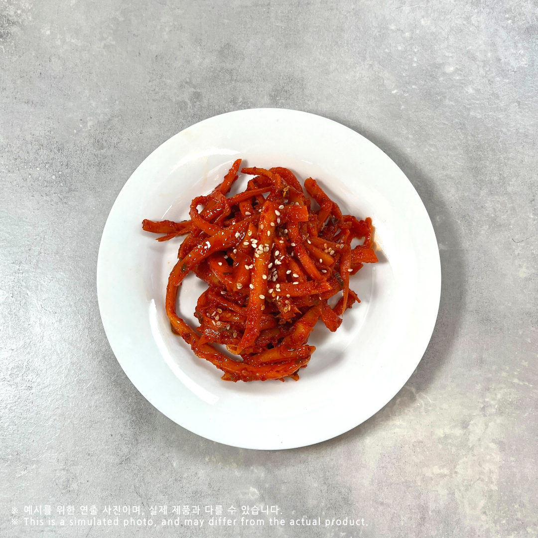 도라지 초무침 (완조리) 조리법  Seasoned Bellflower Root Salad (Cooked) Recipe