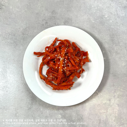 도라지 초무침 (완조리) 조리법  Seasoned Bellflower Root Salad (Cooked) Recipe