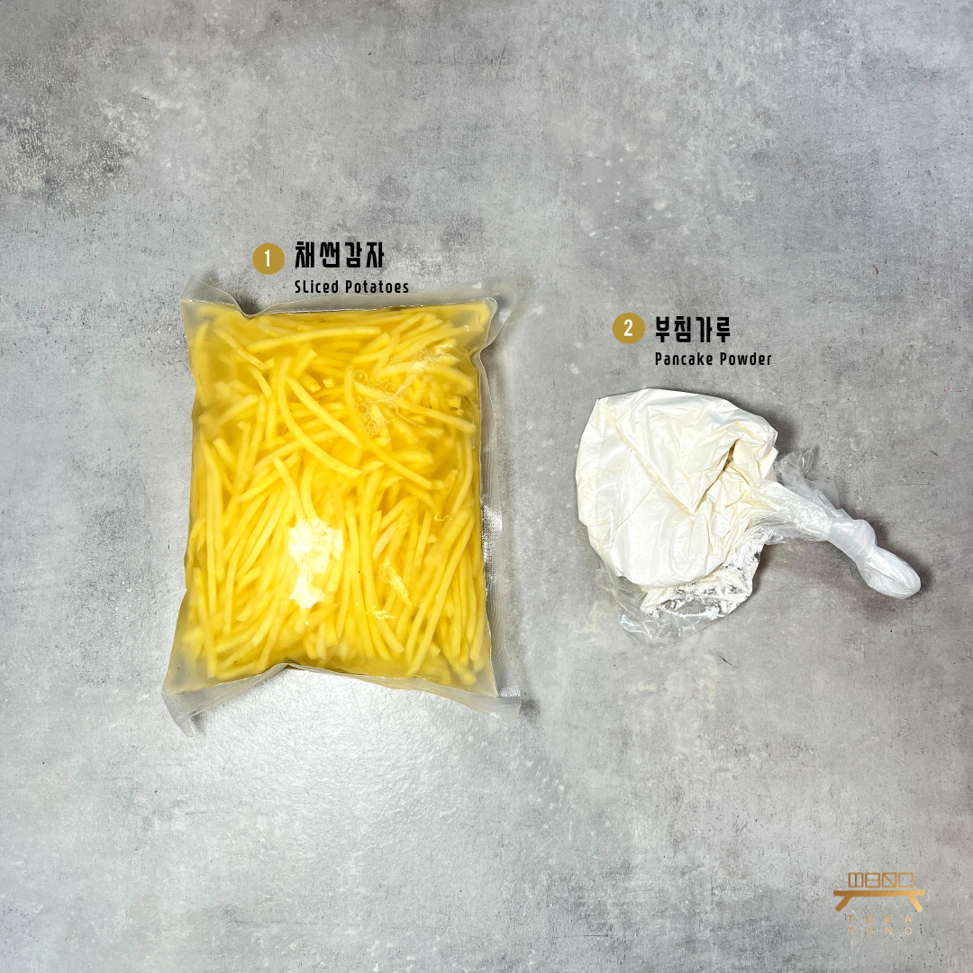 바삭 감자채전 Sliced Potato Pancake