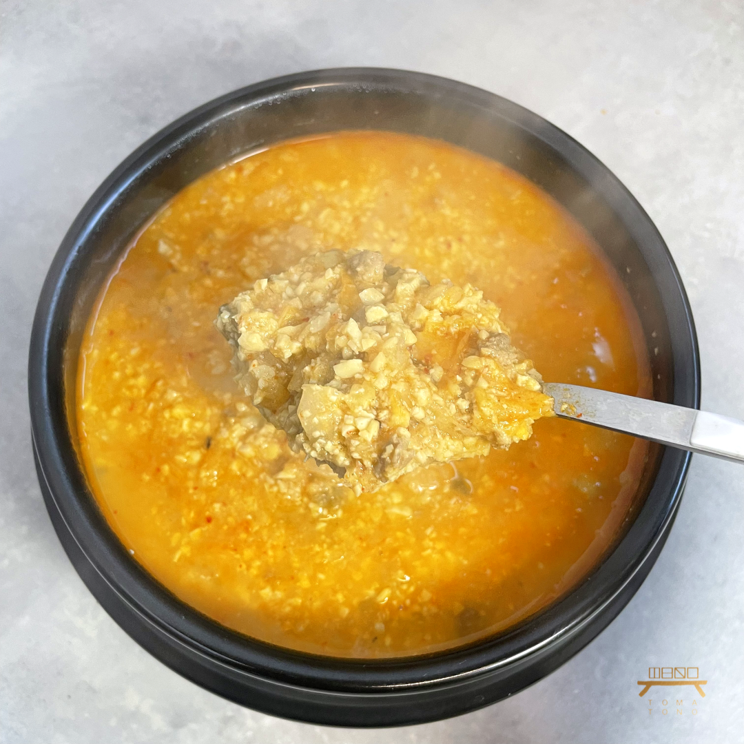 泡菜豆腐炖（熟食） Pureed Soybean Stew with Kimchi (Cooked)