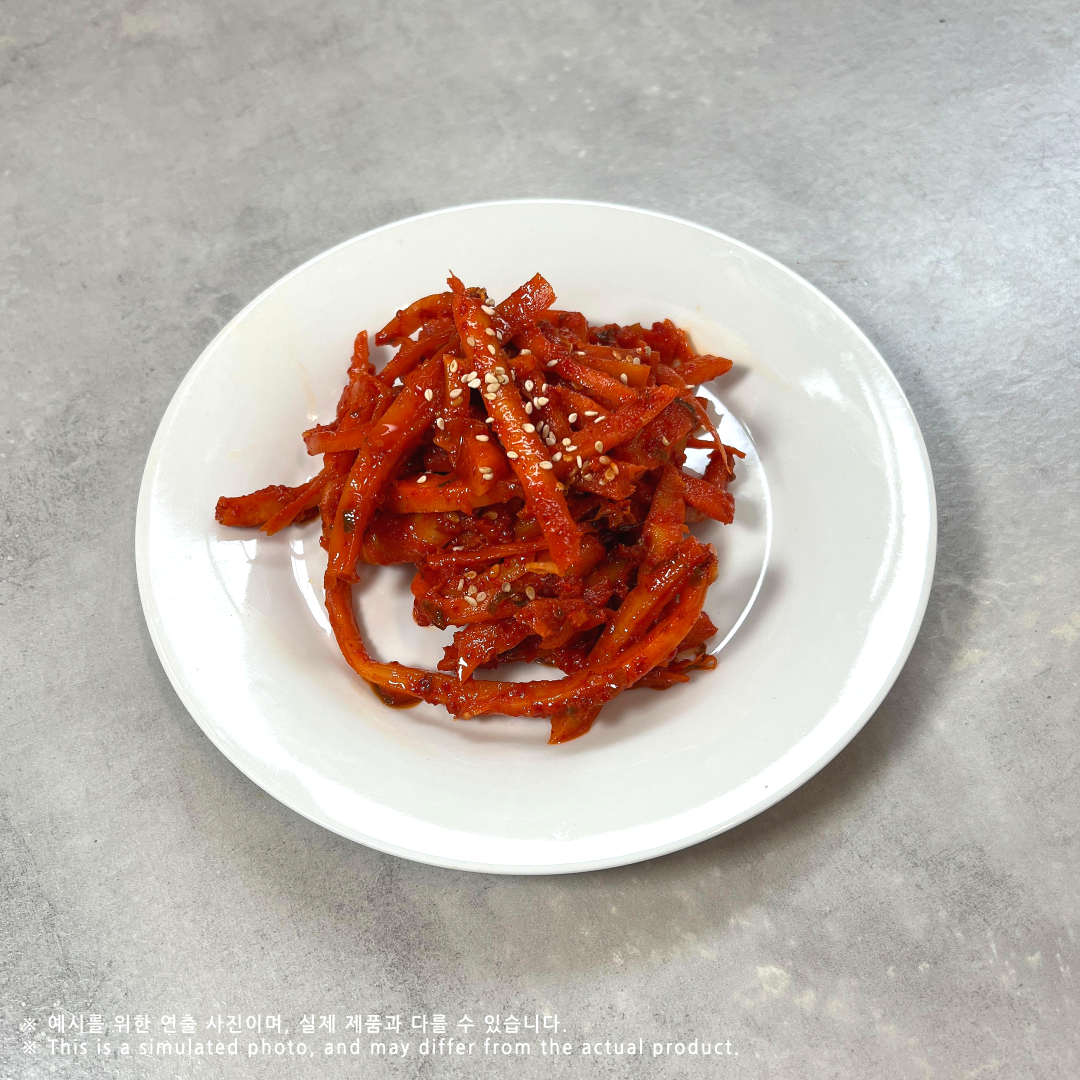 도라지 초무침 (완조리) 조리법  Seasoned Bellflower Root Salad (Cooked) Recipe