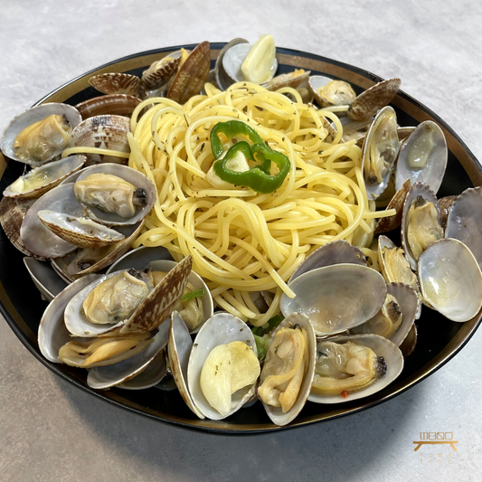 바지락술찜 feat.파스타 Steamed Clams with White Wine and Garlic feat. Pasta