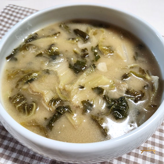 들깨 우거지된장국 (완조리) Ugeoji Miso Soup with Perilla Seeds (Cooked)