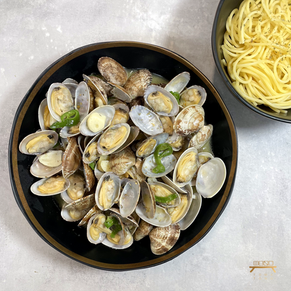 바지락술찜 feat.파스타 Steamed Clams with White Wine and Garlic feat. Pasta