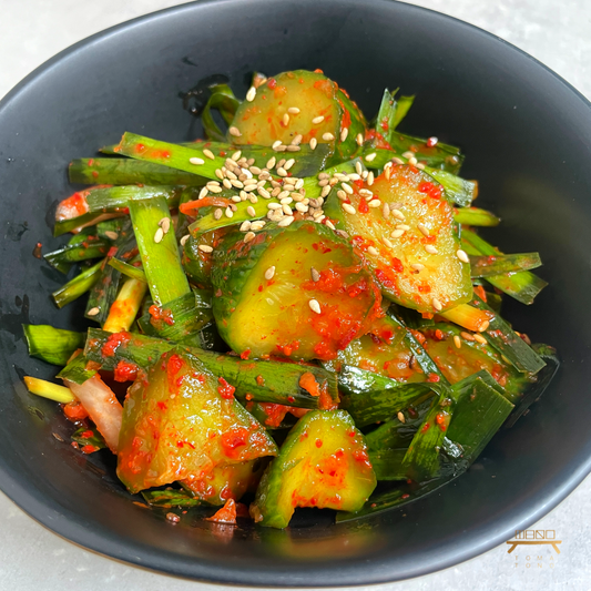 가시오이 부추김치 (완조리) Cucumber & Chives Kimchi (Cooked)