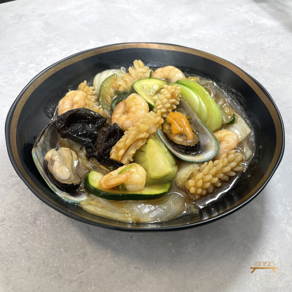 팔보채 Palbochae, Stir-Fried Seafood and Vegetables