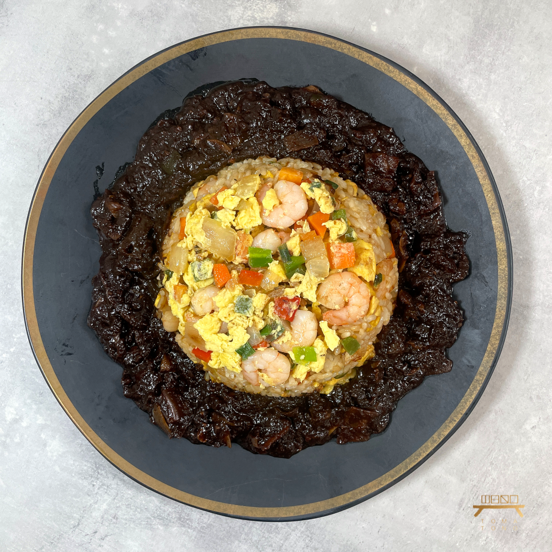 새우볶음밥 & 짜장소스 조리법 Korean Chinese Shrimp Fried Rice & Black Bean Sauce Recipe