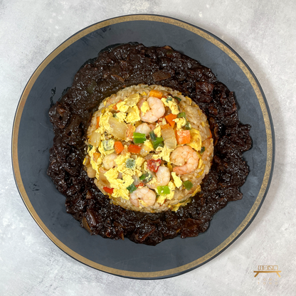 새우볶음밥 & 짜장소스 조리법 Korean Chinese Shrimp Fried Rice & Black Bean Sauce Recipe