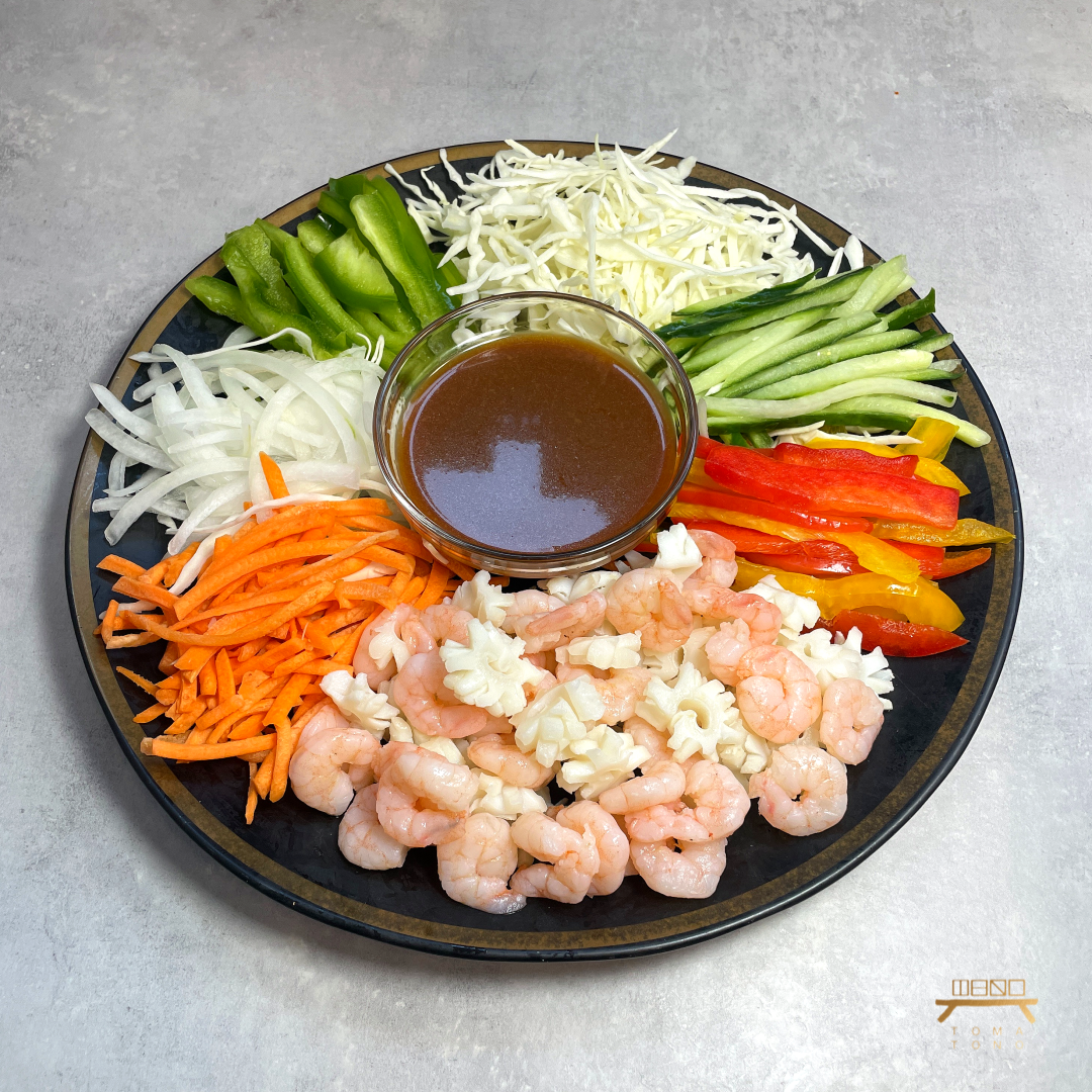 해물 겨자냉채 (완조리) Seafood & Vegetable Salad w/ Mustard Sauce (Cooked)