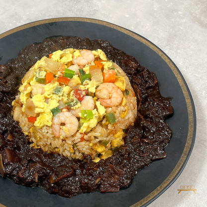 새우볶음밥 & 짜장소스 조리법 Korean Chinese Shrimp Fried Rice & Black Bean Sauce Recipe