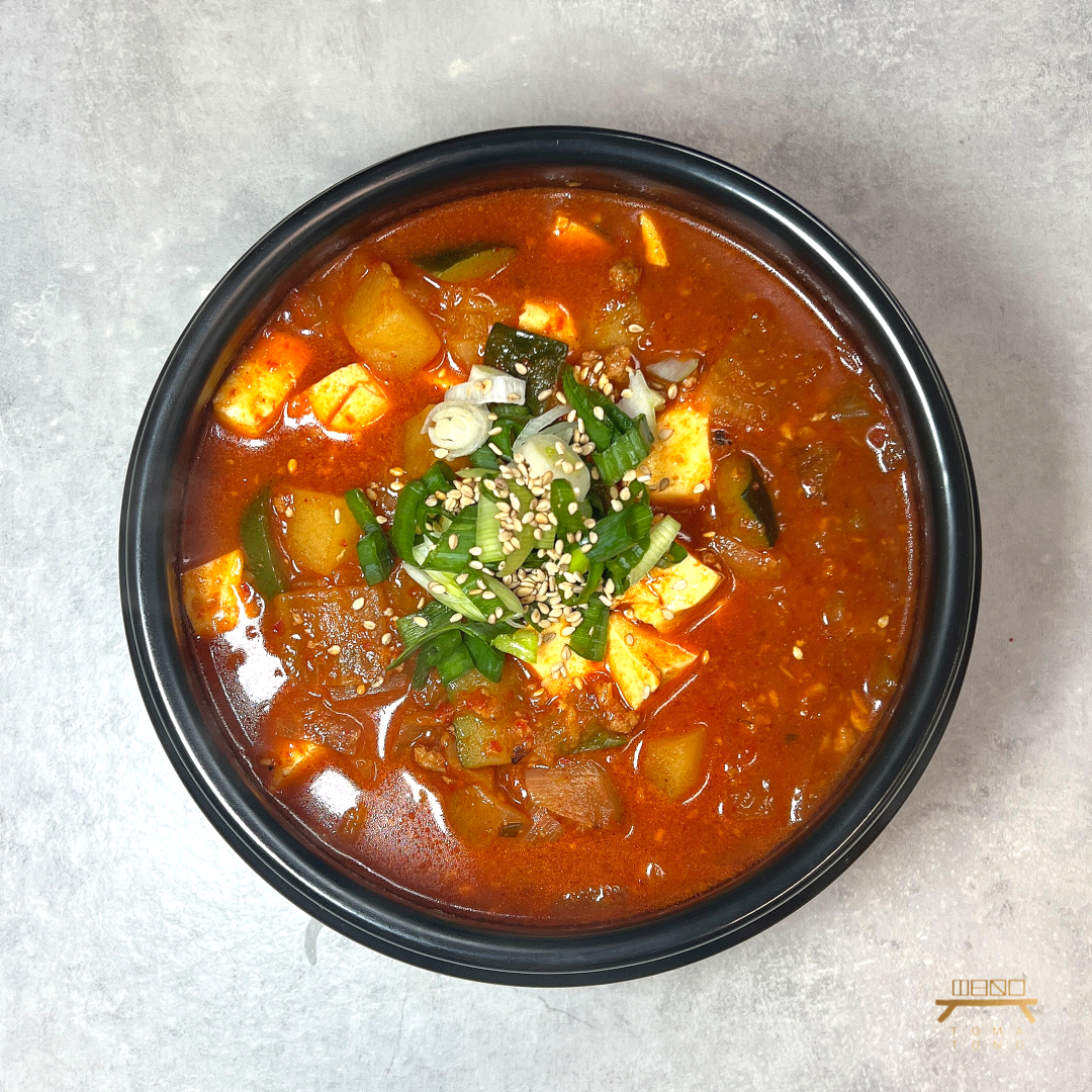 두부감자짜글이 조리법 Spicy Tofu and Potato Stew Recipe