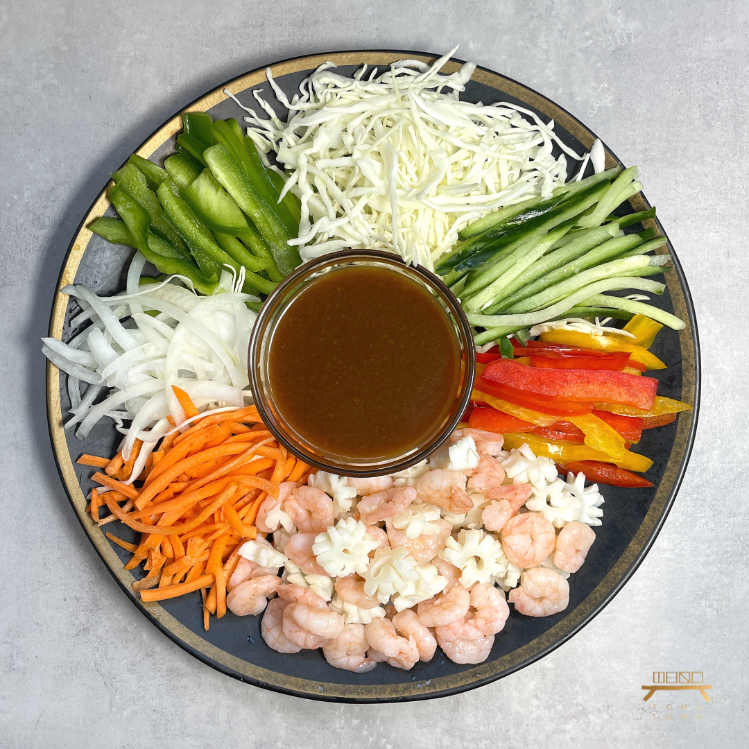 해물 겨자냉채 (완조리) Seafood & Vegetable Salad w/ Mustard Sauce (Cooked