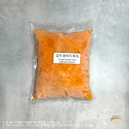 泡菜豆腐炖（熟食） Pureed Soybean Stew with Kimchi (Cooked)
