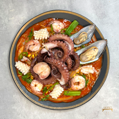 통문어 모듬해물찜 Braised Spicy Octopus and Mixed Seafood