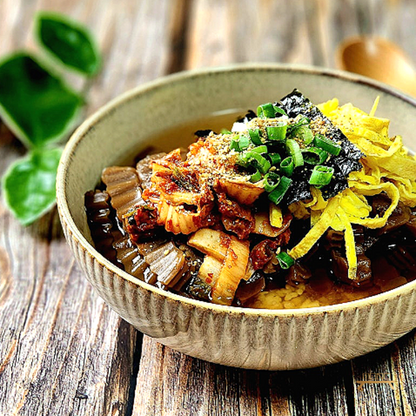 도토리 온묵밥 Acorn Jelly in Warm Broth