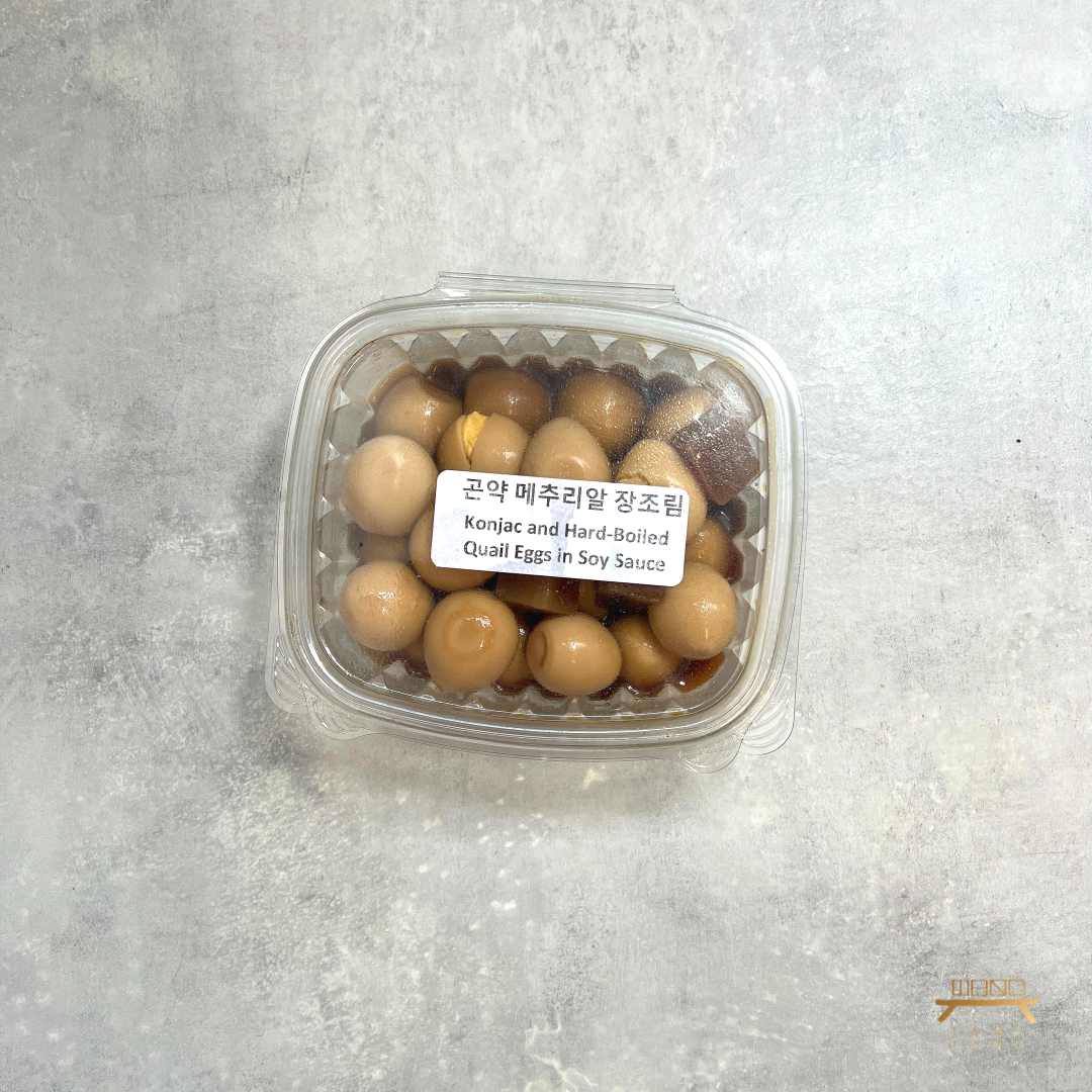 곤약 메추리알 장조림 (완조리) Konjac and Hard-Boiled Quail Eggs in Soy Sauce (Cooked)