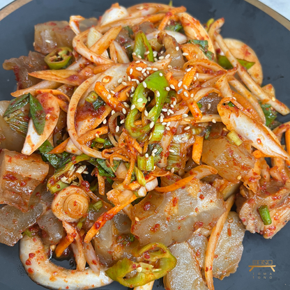 매콤한 도가니무침 조리법 Spicy Ox-Tendon Salad Recipe