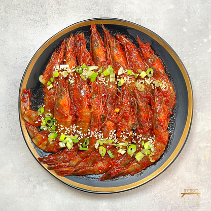 양념 깐새우장 (완조리) 조리법 Peeled Raw Shrimp in Spicy Sauce (Cooked) Recipe