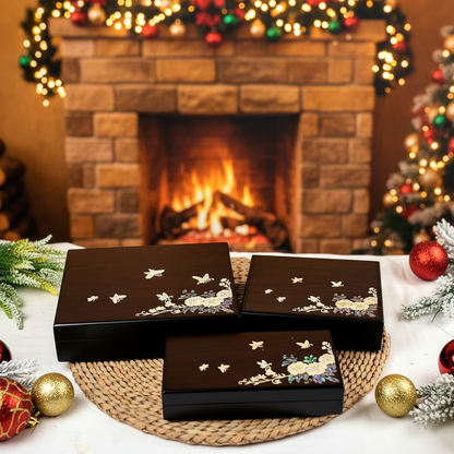 (크리스마스 선물세트) 인후단 프리미엄 자개함 세트