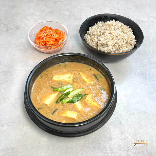 청국장보리밥 정식 feat. 무생채 (완조리)  Cheonggukjang Barley Rice  with Radish Salad (Cooked)
