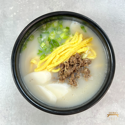 찐사골 소고기 떡국 조리법 Beef Broth Rice Cake Soup Recipe