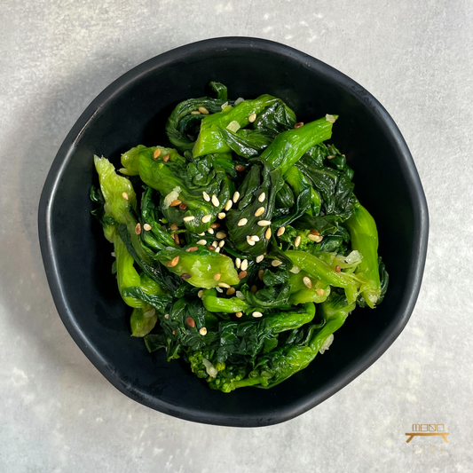 유채 순 나물무침 (완조리) Seasoned Canola Herbs (Cooked)