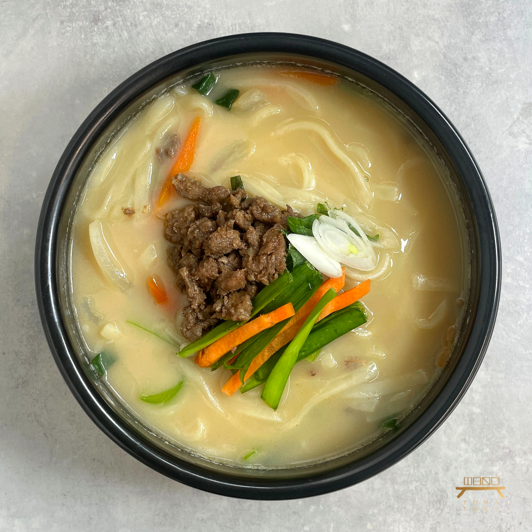 명동 사골 칼국수 Myungdong Style Beef Bone Broth Kalguksu